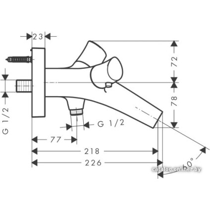 Смеситель Axor Starck Organic 12410000