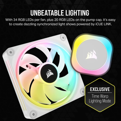 Система жидкостного охлаждения для процессора Corsair iCUE LINK H100i RGB White CW-9061005-WW