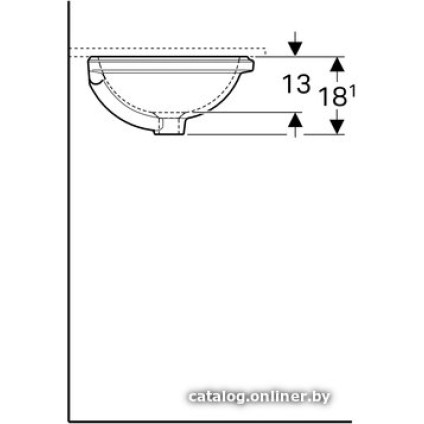 Умывальник Geberit VariForm 500.744.01.2