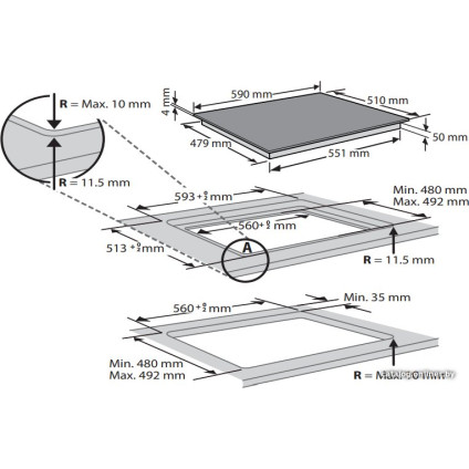 Варочная панель Whirlpool WL S1360 NE