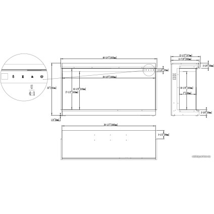 Электрокамин Aflamo Superb 40