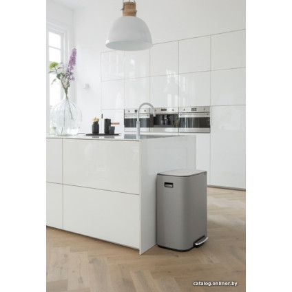 Система сортировки мусора Brabantia Bo Pedal Bin 2 x 30 л (минерально-серый)