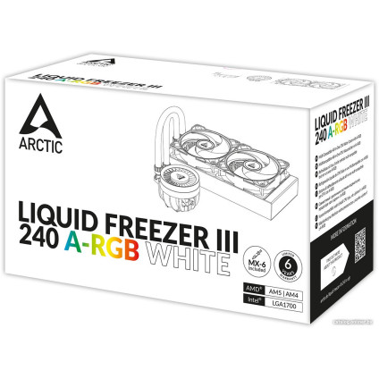 Система жидкостного охлаждения для процессора Arctic Liquid Freezer III 240 A-RGB White ACFRE00150A