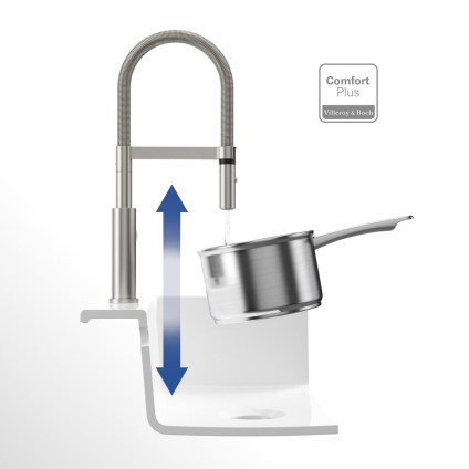 Смеситель Villeroy & Boch Steel Expert 2.0 928000LC