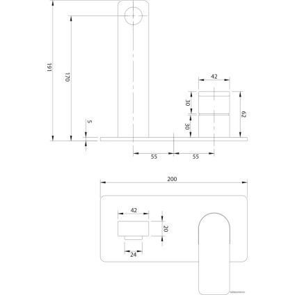 Смеситель Omnires Baretti BA7815 BL