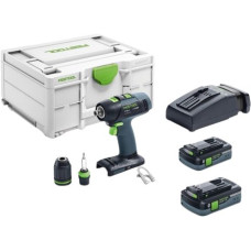 Дрель-шуруповерт Festool T 18+3 HPC 4.0 I-Plus 576446 (с 2-мя АКБ 4 Ач, кейс)