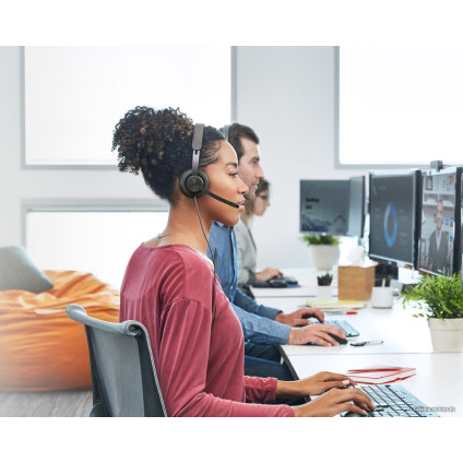 Офисная гарнитура Logitech Zone Wired MS