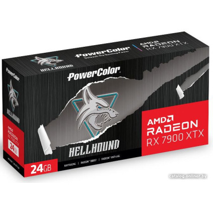 Видеокарта PowerColor Hellhound AMD Radeon RX 7900 XTX 24GB GDDR6 RX 7900 XTX 24G-L/OC