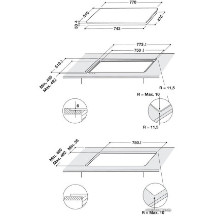 Варочная панель Whirlpool WF S0377 NE/IXL