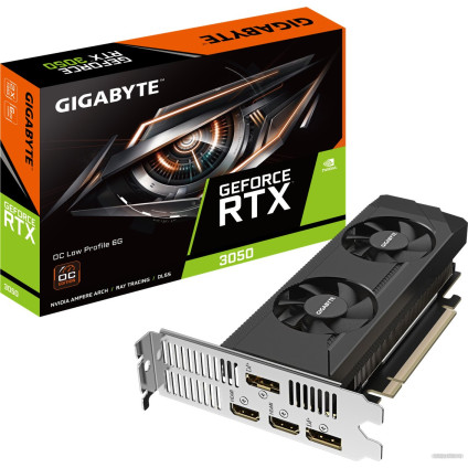 Видеокарта Gigabyte GeForce RTX 3050 OC Low Profile 6G GV-N3050OC-6GL