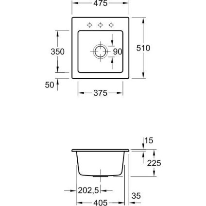Кухонная мойка Villeroy & Boch Subway 45 XS 678101KR