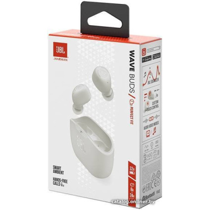 Наушники JBL Wave Buds (белый)