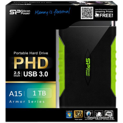 Внешний накопитель Silicon-Power Armor A15 1TB (SP010TBPHDA15S3K)