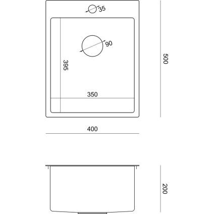 Кухонная мойка Quadron HB4050PVDBSG1