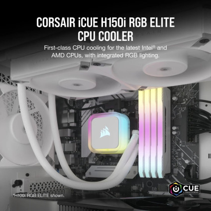 Система жидкостного охлаждения для процессора Corsair iCUE H150i RGB Elite CW-9060079-WW