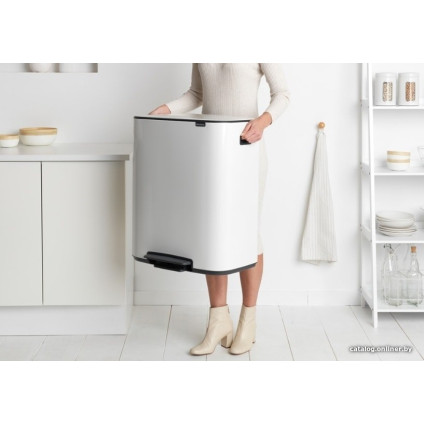 Система сортировки мусора Brabantia Bo Pedal Bin 2 x 30 л (белый)