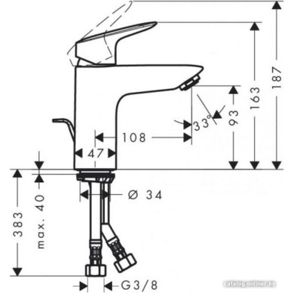 Смеситель Hansgrohe Logis 100 71102000 00020242