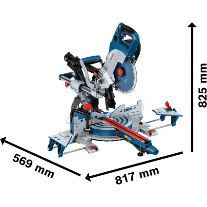 Торцовочная пила Bosch GCM 18V-216 DC 0601B47000 (без АКБ)