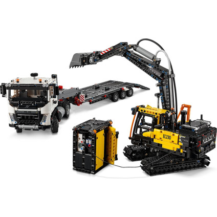 Конструктор LEGO Technic Грузовик Volvo FMX и электрический экскаватор EC230 42175