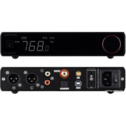 Цифро-аналоговый преобразователь Topping E70 Velvet (черный)