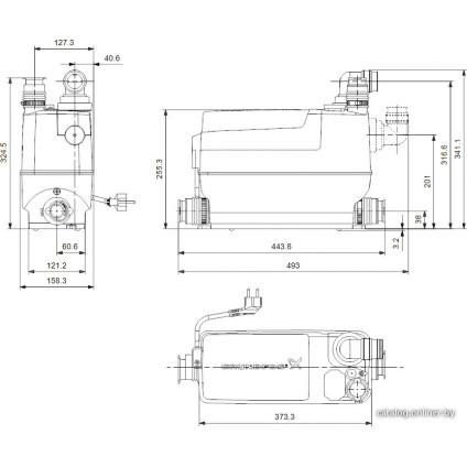 Канализационная установка Grundfos Sololift2 C-3