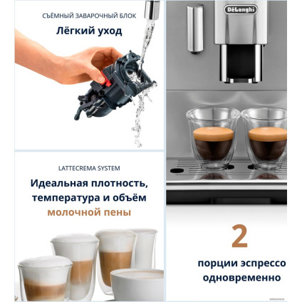 Кофемашина DeLonghi Autentica Cappuccino ETAM 29.660.SB
