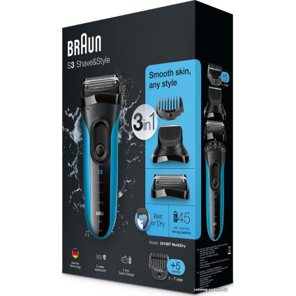 Электробритва Braun Series 3 Shave&Style 3010BT Wet&Dry