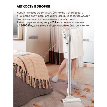 Пылесос Deerma DX700 (международная версия)