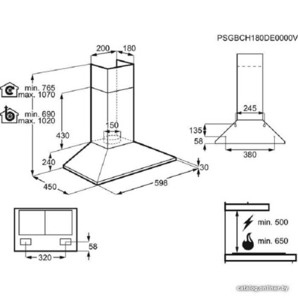 Кухонная вытяжка Electrolux LFC316X