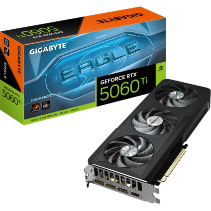 Видеокарта Gigabyte GeForce RTX 5060 Ti Eagle Max OC 16G GV-N506TEAGLEMAX OC-16GD