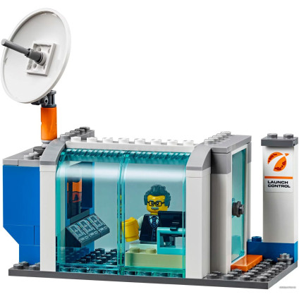 Конструктор LEGO City 60229 Площадка для сборки и транспорт для перевозки ракеты