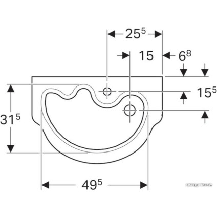 Умывальник Geberit Bambini 326060000