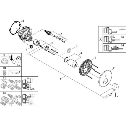 Смеситель Grohe Eurosmart 24043003