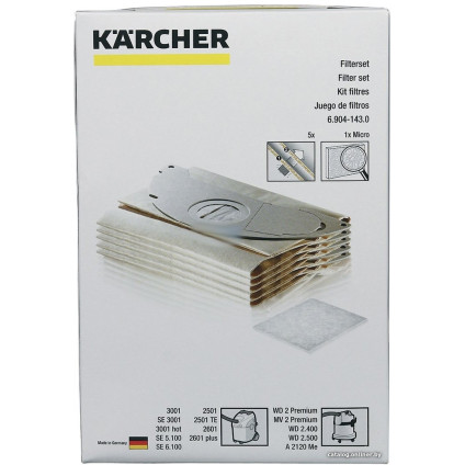 Комплект одноразовых мешков Karcher 6.904-143.0