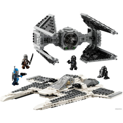 Конструктор LEGO Star Wars 75348 Мандалорский истребитель-клык против TIE Interceptor