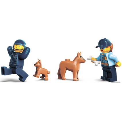 Конструктор LEGO City 60369 Дрессировка собак мобильной полиции