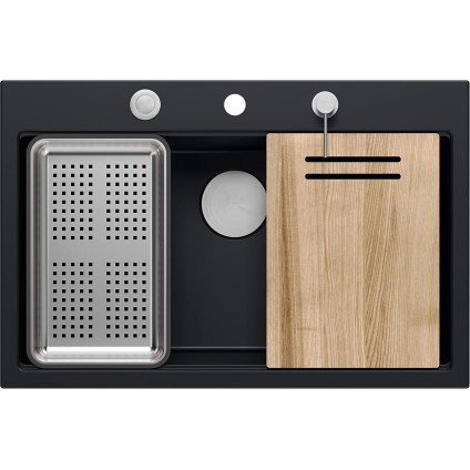 Кухонная мойка Quadron HQM7650U7BS