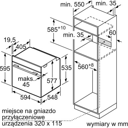 Электрический духовой шкаф Bosch Serie 8 HBG724BB1