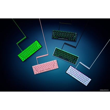Набор аксессуаров Razer PBT Keycap + Coiled Cable Upgrade Set Quartz Pink