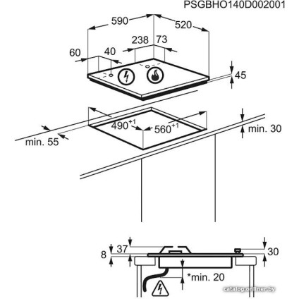 Варочная панель Electrolux EGS6436WW