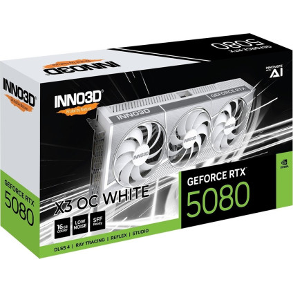 Видеокарта Inno3D GeForce RTX 5080 X3 OC White N50803-16D7X-17605211