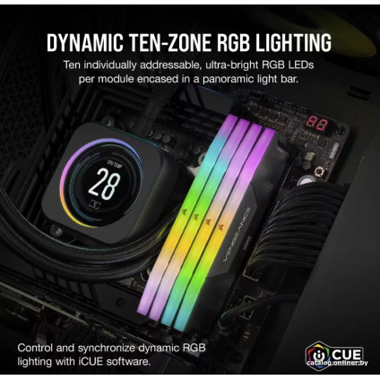 Оперативная память Corsair Vengeance RGB 2x16ГБ DDR5 5600 МГц CMH32GX5M2B5600C40K