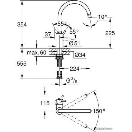Смеситель Grohe Concetto 32661DC3 (стальной)