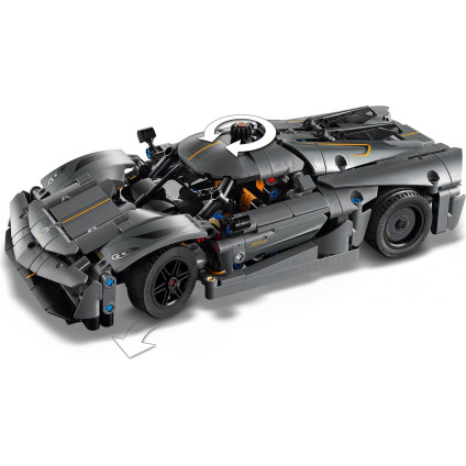 Конструктор LEGO Technic Koenigsegg Jesko Absolut Grey Hypercar 42173