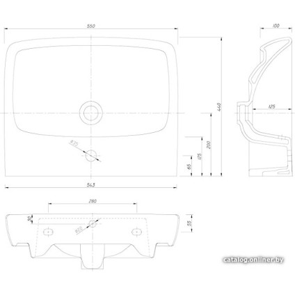 Умывальник Kolo Nova Pro M31156000