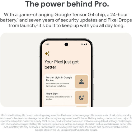 Телефон Google Pixel 9 Pro 16GB/128GB (фарфор)