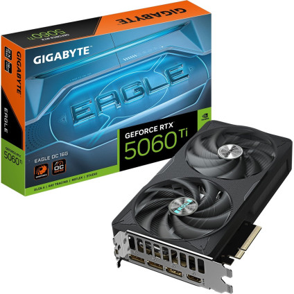 Видеокарта Gigabyte GeForce RTX 5060 Ti Eagle OC 16G GV-N506TEAGLE OC-16GD
