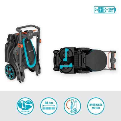 Газонокосилка Gardena PowerMax Duo 46/36V Solo 14646-55 (без АКБ)