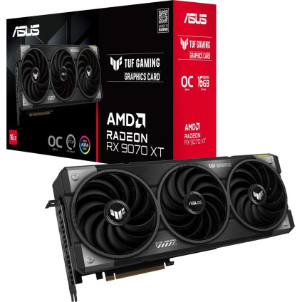 Видеокарта ASUS TUF Gaming Radeon RX 9070 XT OC Edition 16GB GDDR6 TUF-RX9070XT-O16G-GAMING