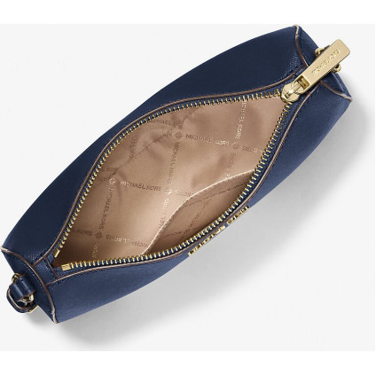 Женская сумка Michael Kors Jet Set Medium Saffiano Leather Pochette (Navy)